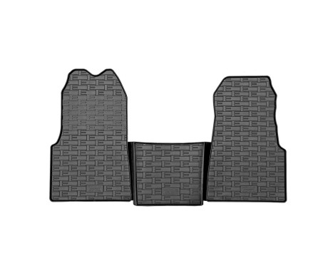 Rubber mats suitable for Maxus eDeliver 9 (ev-90) 2020- (3-piece + mounting system)