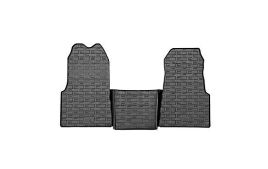 Rubber mats suitable for Maxus eDeliver 9 (ev-90) 2020- (3-piece with mounting points)