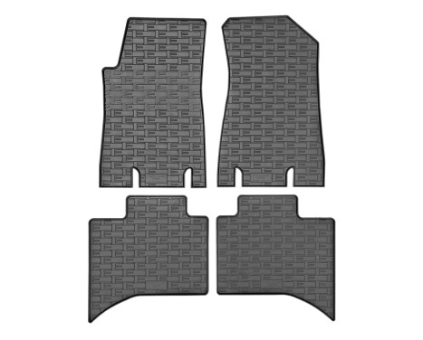 Rubber mats suitable for Maxus ET90 Pickup 2022- (4 pieces)