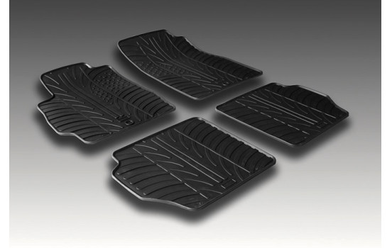 Rubber mats suitable for Mazda 2 2007-2014 (T-Design 4-piece), Image 2