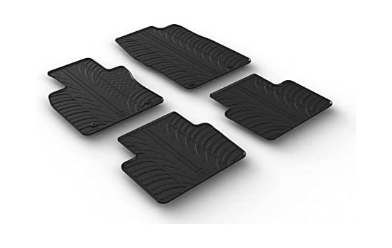 Rubber mats suitable for Mazda 3 2/2019- (T-Design 4-piece)