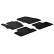 Rubber mats suitable for Mazda 3 2009-2012 (T-Design 4-piece + mounting clips)