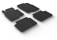 Rubber mats suitable for Mazda CX-30 8/2019- (T-Design 4-piece + mounting clips)