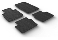 Rubber mats suitable for Mazda CX-5 6/2017- (T-Design 4-piece + mounting clips)