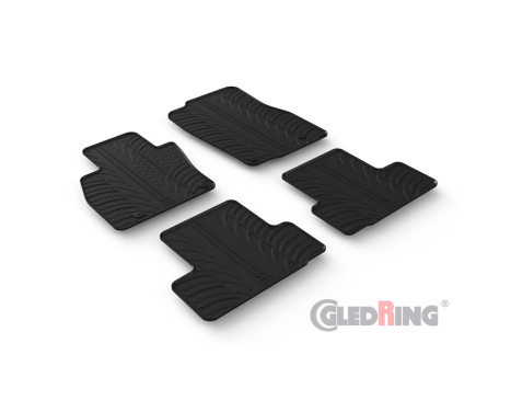 Rubber mats suitable for Mazda CX-60 Hybrid 2022- (T profile 4-piece)