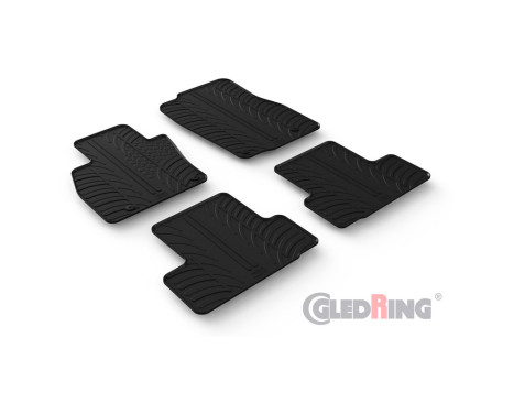 Rubber mats suitable for Mazda CX-60 Hybrid 2022- (T profile 4-piece), Image 2