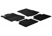 Rubber mats suitable for Mercedes A-Class W169 2004- (G-Design 4-piece + mounting clips)