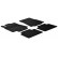 Rubber mats suitable for Mercedes A-Class W169 2004- (G-Design 4-piece + mounting clips)