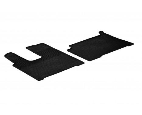 Rubber mats suitable for Mercedes Actros 2012- (G-Design 2-piece)