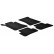 Rubber mats suitable for Mercedes C-Class W203 2001-2007 (T-Design 4-piece + mounting clips)