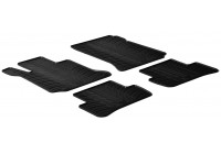 Rubber mats suitable for Mercedes C-Class W204 2007-2013 (T-Design 4-piece + mounting clips)