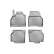 Rubber mats suitable for Mercedes Citan Tourer / Renault Kangoo (incl. extended) 2008-2021