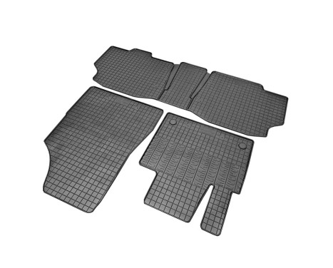 Rubber mats suitable for Mercedes Citan Tourer (W420) & Renault Kangoo III MPV 2021- (3-piece + mo, Image 3