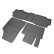 Rubber mats suitable for Mercedes Citan Tourer (W420) & Renault Kangoo III MPV 2021- (3-piece + mo, Thumbnail 3