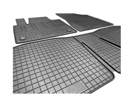 Rubber mats suitable for Mercedes Citan Tourer (W420) & Renault Kangoo III MPV 2021- (3-piece + mo, Image 4