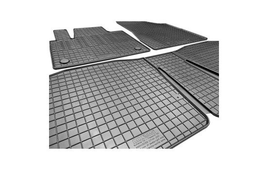 Rubber mats suitable for Mercedes Citan Tourer (W420) & Renault Kangoo III MPV 2021- (3-piece + mo, Image 4