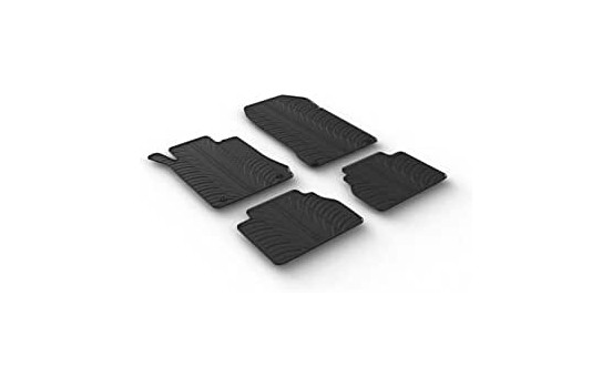 Rubber mats suitable for Mercedes E-Class W210 1995-2003 (T-Design 4-piece)