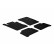 Rubber mats suitable for Mercedes E-Class W211 2003-2009 (T-Design 4-piece + mounting clips)