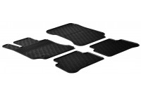 Rubber mats suitable for Mercedes E-Class W212 2009-2013 (G-Design 4-piece + mounting clips)