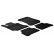 Rubber mats suitable for Mercedes E-Class W212 2009-2013 (G-Design 4-piece + mounting clips)