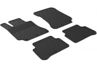 Rubber mats suitable for Mercedes E-Class W212 2014- (G-Design 4-piece + mounting clips)