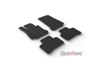 Rubber mats suitable for Mercedes EQC (N293) 2019-2022 (T profile 4-piece + mounting clips)