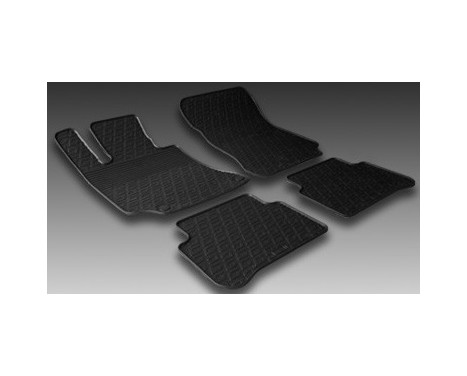 Rubber mats suitable for Mercedes M-Class W164 2005- (T-Design 4-piece + mounting clips), Image 2