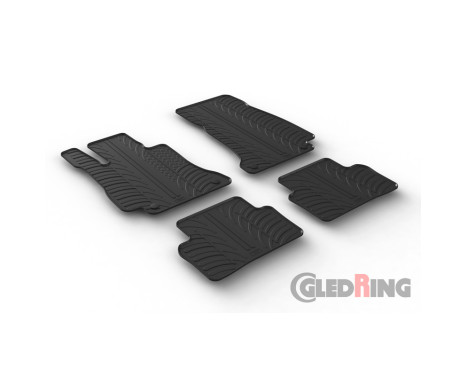 Rubber mats suitable for Mercedes Mercedes E-Class W213 Sedan (4-piece), Image 2
