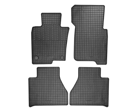 Rubber mats suitable for Mercedes X-Class (W470) 2017-2020 (4-piece + mounting system)