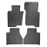 Rubber mats suitable for Mercedes X-Class (W470) 2017-2020 (4-piece + mounting system)
