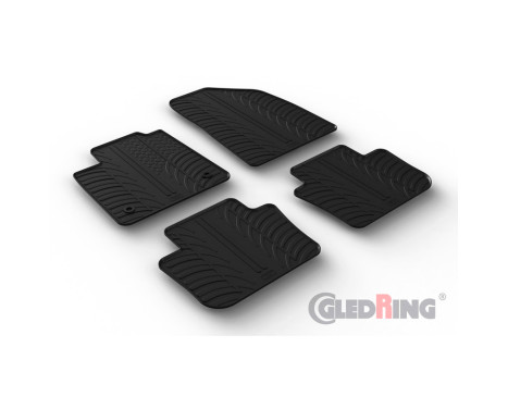 Rubber mats suitable for MG 4 (EV) 2022- (T profile 4-part), Image 2