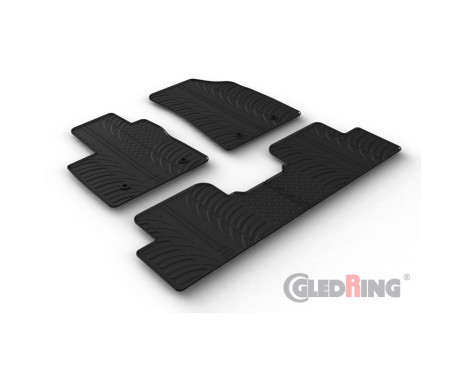 Rubber mats suitable for MG 5 (EV) SW 2020- (T profile 4-piece + mounting clips)