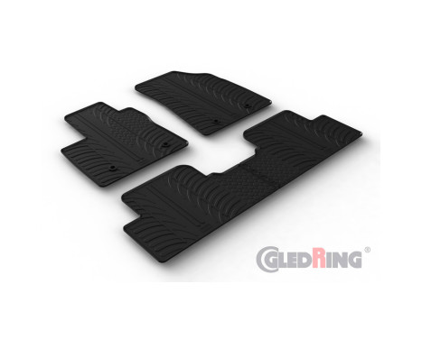 Rubber mats suitable for MG 5 (EV) SW 2020- (T profile 4-piece + mounting clips), Image 2