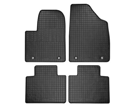 Rubber mats suitable for MG EHS Plug-in Hybrid 2020- (4-piece with mounting points)