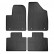 Rubber mats suitable for MG EHS Plug-in Hybrid 2020- (4-piece with mounting points)
