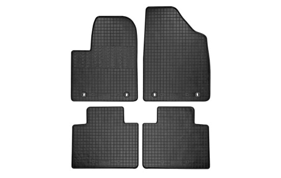 Rubber mats suitable for MG EHS Plug-in Hybrid 2020- (4-piece with mounting points)