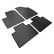Rubber mats suitable for MG EHS Plug-in Hybrid 2020- (4-piece with mounting points), Thumbnail 2