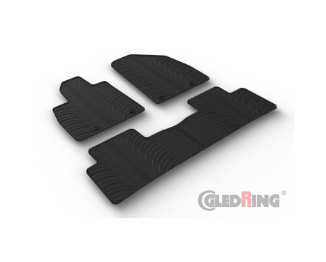 Rubber mats suitable for MG Marvel R (EV) 2021- (T profile 4-part)