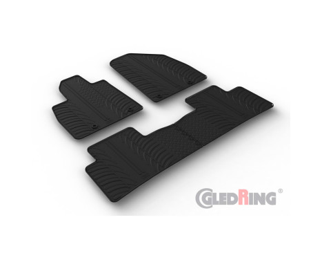 Rubber mats suitable for MG Marvel R (EV) 2021- (T profile 4-part), Image 2