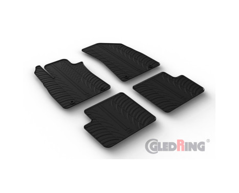 Rubber mats suitable for MG ZS 2017- excl. EV (manual transmission) (T profile 4-part), Image 2