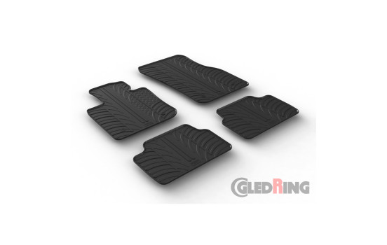Rubber mats suitable for Mini F55 5-door 2014- (T-Design 4-piece + mounting clips), Image 2