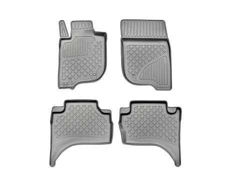 Rubber mats suitable for Mitsubishi L200 IV Double Cab 2015-2022 (incl. Facelift)