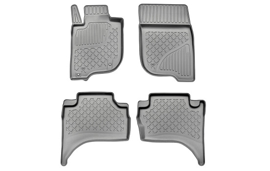 Rubber mats suitable for Mitsubishi L200 IV Double Cab 2015-2022 (incl. Facelift)