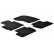 Rubber mats suitable for Mitsubishi Outlander 2010- (T-Design 4-piece + mounting clips)