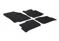 Rubber mats suitable for Mitsubishi Space Star 2014- (T-Design 4-piece + mounting clips)