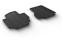 Rubber mats suitable for Nissan e-NV200 Van 2014- (T-Design 4-piece + mounting clips)