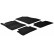 Rubber mats suitable for Nissan Juke from 2010 (4-piece + mounting clips)