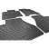Rubber mats suitable for Nissan Navara 2016- (4-piece + mounting system), Thumbnail 4