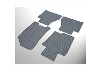 Rubber mats suitable for Nissan Navara 2016- (4-piece with mounting points)