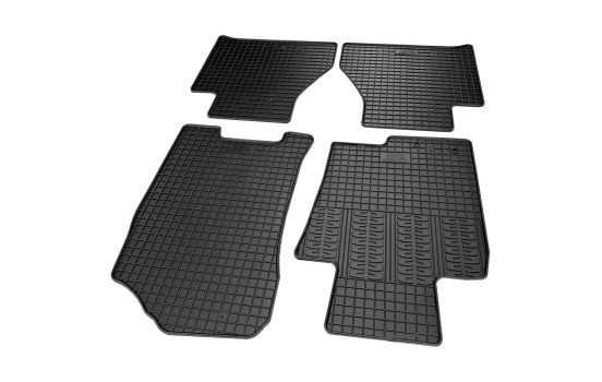 Rubber mats suitable for Nissan Navara 2016- (4-piece with mounting points), Image 2